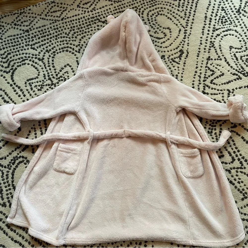 GAP Toddler Fuzzy Bathrobe, light pink, size 5 - Picture 3 of 5